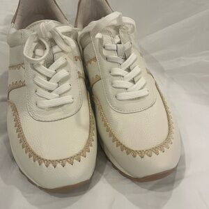 Dolce Vita Cream and Tan Sneakers